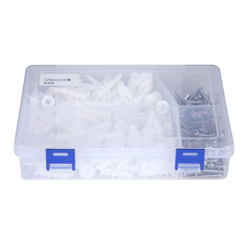 Lot de 240 chevilles a expansion en nylon 304 et acier inoxydable