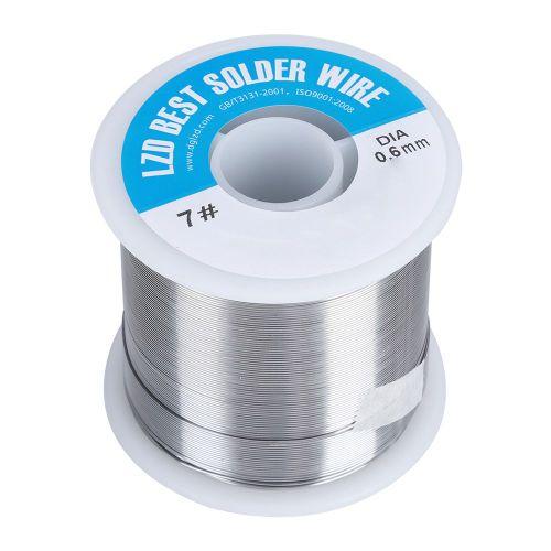 Fil de soudure haute purete, etain brillant, point de fusion bas, sans nettoyage, 500 g, 0,6 mm
