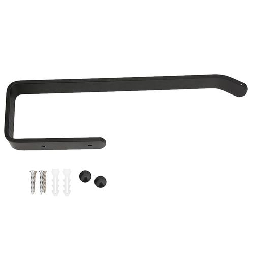 Porte-serviettes en aluminium Space, porte-papier toilette, rangement mural pour rouleau de papier toilette, noir, 417632