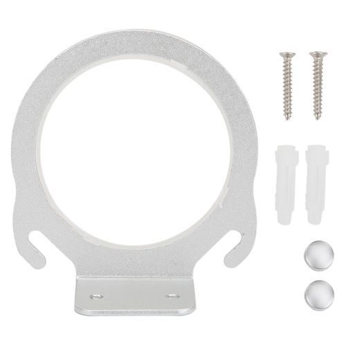 Support de seche-cheveux en aluminium, organiseur de soufflerie sans trou, accessoire de quincaillerie leger (organiseur de soufflerie argent givre 9481SS)