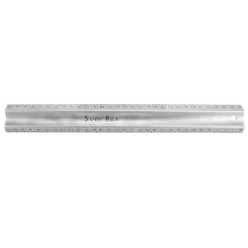 Regle de coupe de type M, outil de mesure en acier inoxydable, accessoire materiel, echelle claire pour le dessin (type M 300 mm)