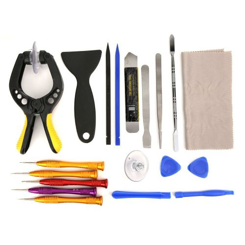 Kit De Reparation 19 En 1 Pour Smartphone, Tablette, Pince D'ouverture D'ecran, Tournevis A Ventouse, Outil De Levier