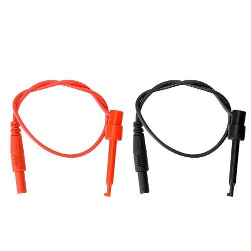 1 paire de fiches bananes de securite en cuivre de 30 cm et 4 mm pour tester le cable a crochet LineY260