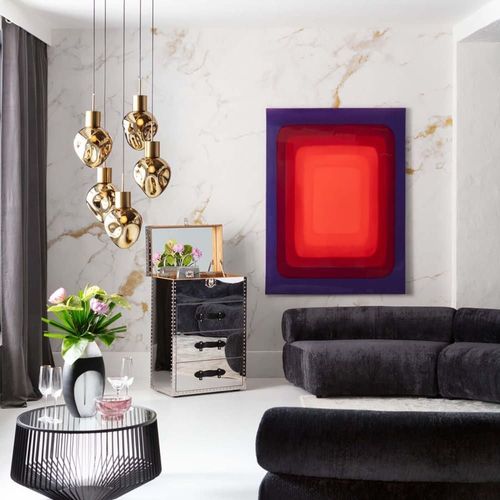 Table Basse En Verre Et Acier Noir