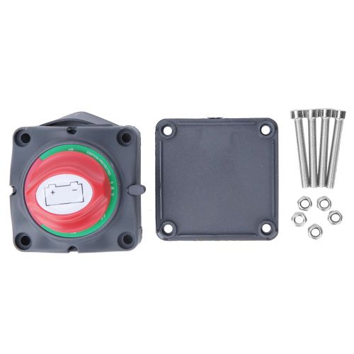 Interrupteur de batterie a courant eleve, bouton de protection d'alimentation a double batterie integre pour camping-cars, yachts et voitures