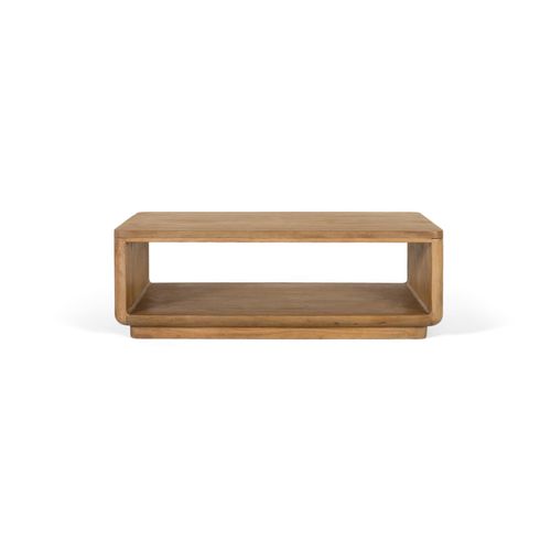 Table Basse En Bois De Manguier Aux Coins Arrondis