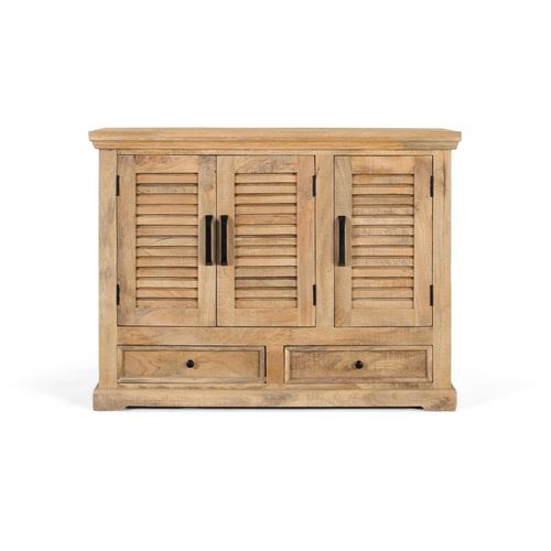 Buffet Avec 3 Portes Et 2 Tiroirs En Bois De Manguier