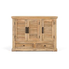 Buffet Avec 3 Portes Et 2 Tiroirs En Bois De Manguier
