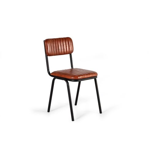 Lot De 2 Chaises En Cuir