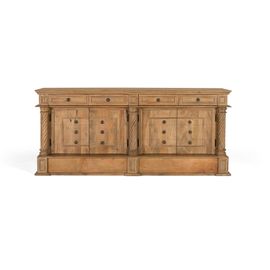 Buffet Avec 4 Tiroirs Et 4 Portes En Bois De Manguier