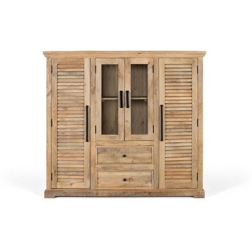 Armoire En Bois De Manguier Massif Avec Deux Portes Centrales