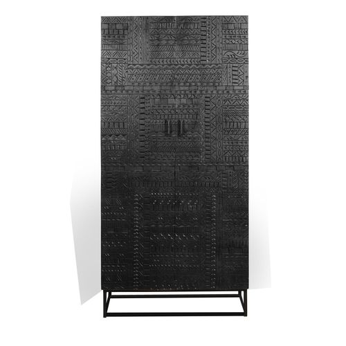 Armoire En Bois De Manguier Et Pieds En Métal