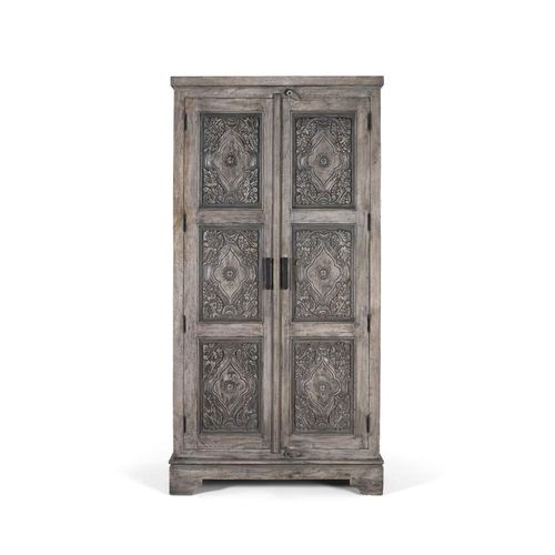 Armoire En Bois De Manguier Massif Avec Beaucoup D'espace