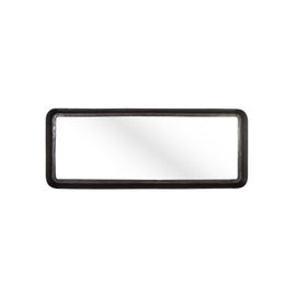 Miroir rectangulaire avec cadres en métal bronze vieilli