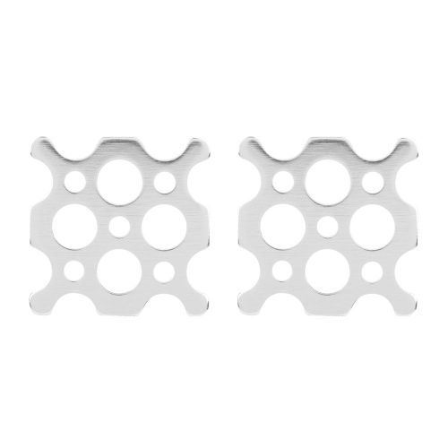 Lot de 2 plaques perforees en aluminium 2x2 pour pieces robotiques PITSCO TETRIX PRIME