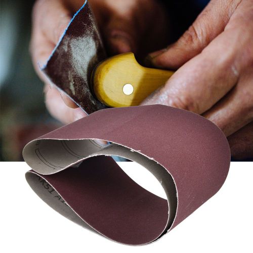 Lot de 10 bandes abrasives 915 x 100 mm pour ponceuse a bande, grain 240-1000 (320#)