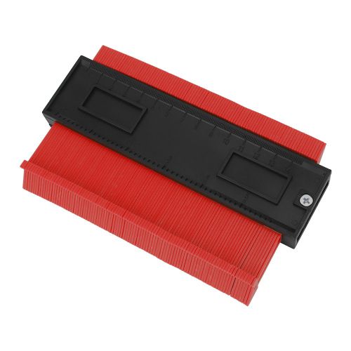 Jauge de duplication de contours en plastique ABS de 6 pouces, outil de travail du bois (rouge)