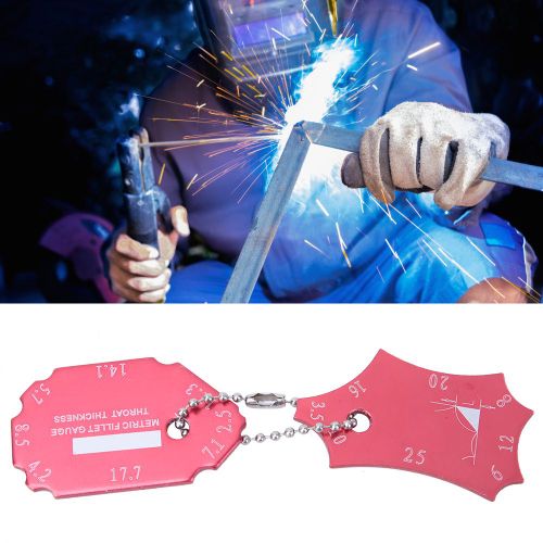 2 pieces de jauge de soudage d'angle en aluminium, outil de mesure de poche
