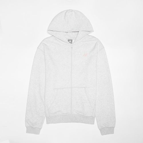 New Balance French Terry Small Logo Full Zip Hoodie Unisex Hoodies & Sweatshirts Gris Taille 140 Vêtements