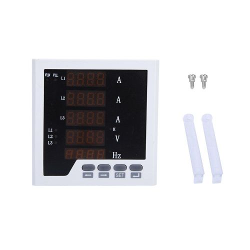 Amperemetre numerique, voltmetre, frequencemetre, instrument de mesure (tension d'entree AC220V)