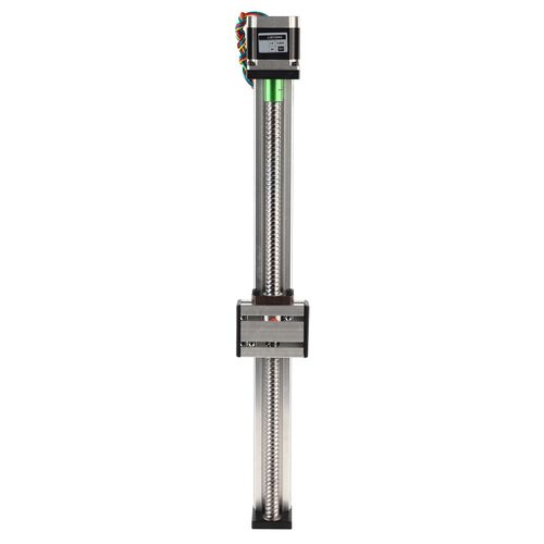Guide lineaire a vis a billes, arbre unique, course de 400 mm, avec moteur 57 (1610)