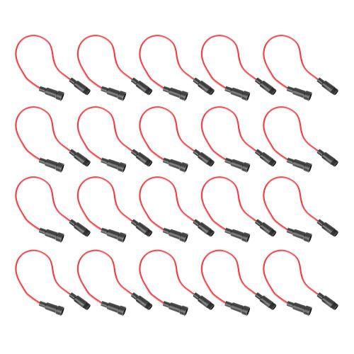 Lot de 20 porte-fusibles a visser 6 x 30 mm avec cable de 21 cm 22 AWG pour usages multiples