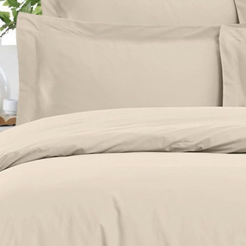 Drap Housse Uni En Satin De Coton Ficelle 160x200 Cm