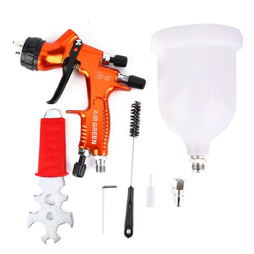 Aerographe a haute atomisation, calibre 1,3 mm, pot de 600 ml, pistolet de pulverisation a alimentation par gravite, 1,3 mm