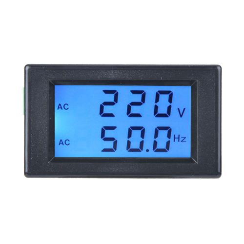 Voltmetre numerique a ecran LCD a deux fils, testeur de tension CA (AC80-300 V, noir)