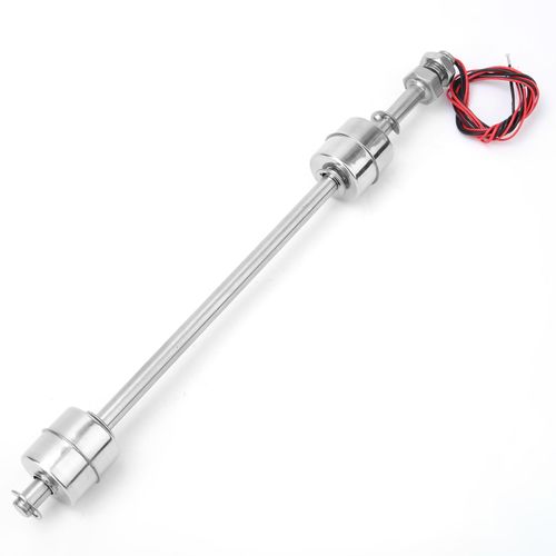 Interrupteur a flotteur a double bille en acier inoxydable, capteur de niveau d'eau (250 mm)