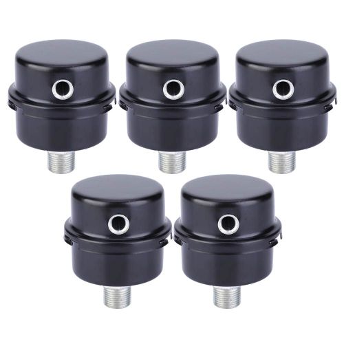Lot de 5 silencieux en fer de haute qualite pour compresseur d'air G3/8" 16 mm
