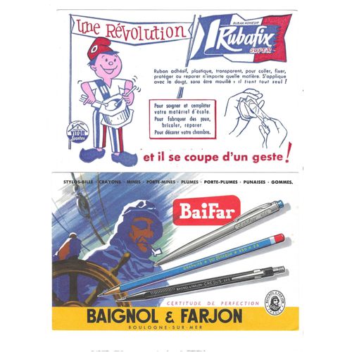 Lot De 12 Buvards Publicitaires Differents Sur Les Thèmes De La Papeterie Et Des Jeux.