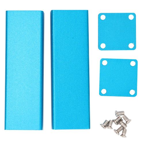 Boitier de refroidissement en aluminium pour circuit imprime 25 x 25 x 80 mm, boitier de protection electronique de type divise