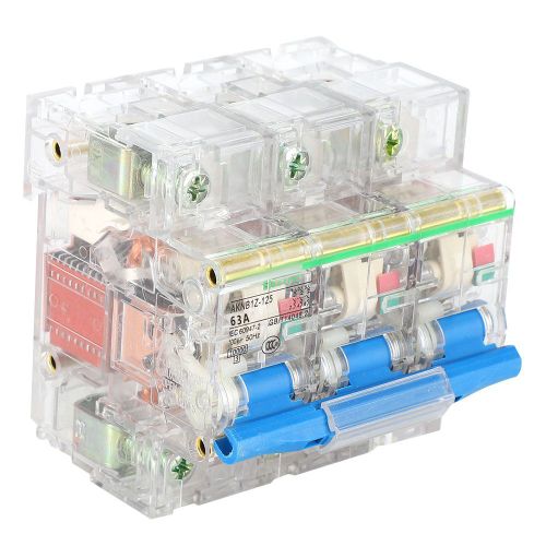 Disjoncteur miniature a boitier transparent DZ47 3P 690 V CA 63 A/80 A/100 A/125 A 63 A