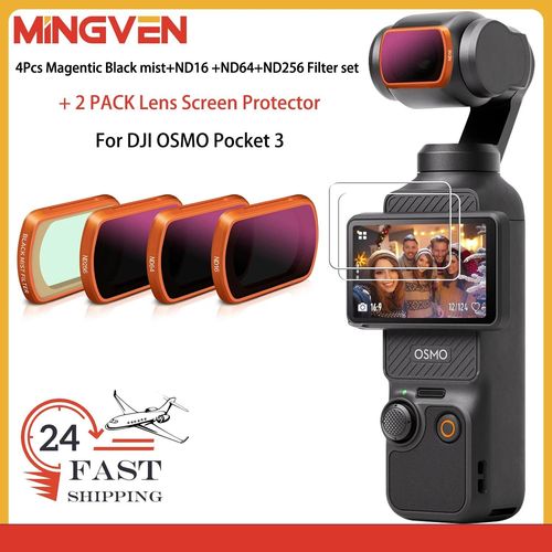 (Black Bundle2)Ensemble De Filtres Magnétiques Nd/Cpl/Vnd/Uv,Pour Dji Osmo Pocket,3,6 Pièces Cpl,Volontairement 8,Volontairement 16,Volontairement 32,Volontairement 64,Volontairement 128-Marque Générale
