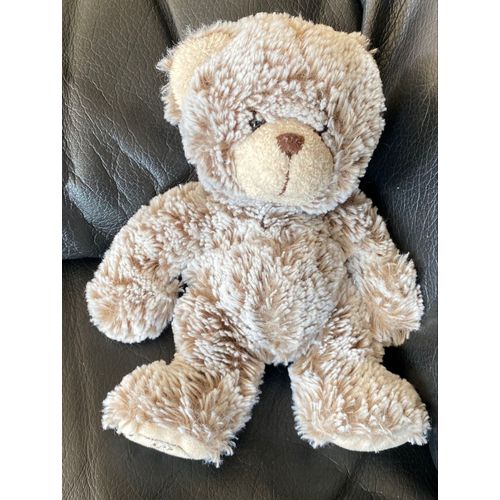 Doudou peluche ours gris échiné la grande récré 20cm