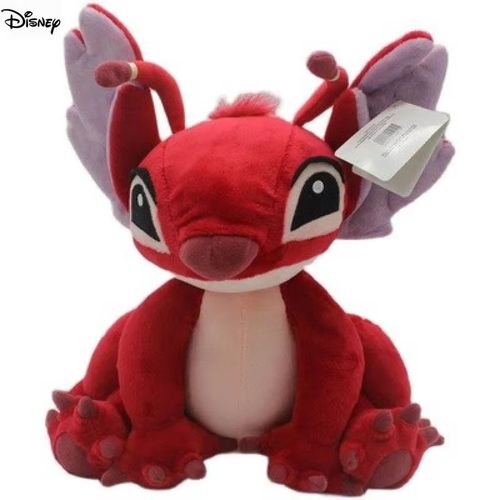 Peluche Disney Point 35 cm Rouge - Jouet Kawaii Inspiré de Lilo et Stitch, Oreiller Doux, Idée Anniversaire