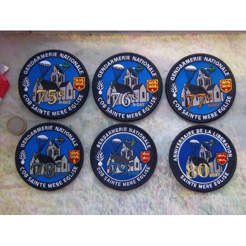 Lot Écussons Libération D-Day Compagnie De Brigades Sainte-Mère-Église