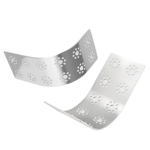 Lot de 2 plaques de construction incurvees a 6 trous, adaptees aux pieces robotiques TETRIX PRIME Pitsco