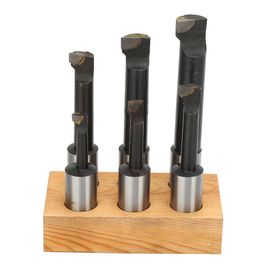 Jeu de 6 barres d'alesage brutes F1 en acier au carbone pour fraiseuse CNC et aleseuse (25 mm)