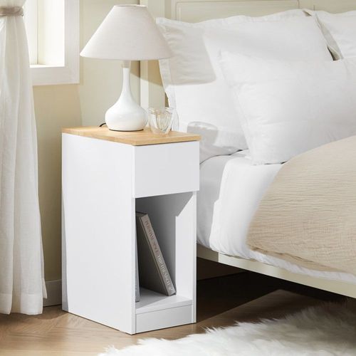 Table De Chevet Effet Bois Blanc