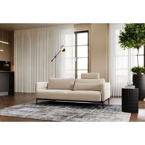 Canapé Convertible 3 Places, Beige, 223 Cm