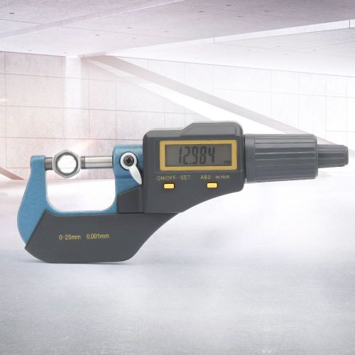 Outil de mesure 0-25 mm Micrometre exterieur electronique numerique Jauge d'epaisseur 0,001 mm et cle