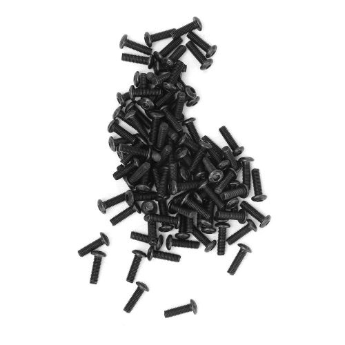 Lot de 100 vis et boulons a tete ronde hexagonale M3 x 10 en acier au carbone de grade 10.9