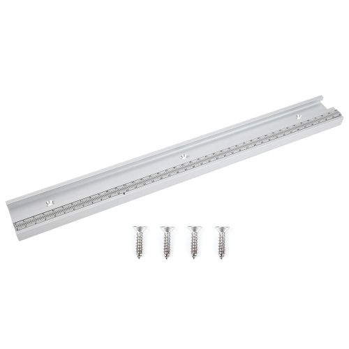 Rail en T en alliage d'aluminium avec echelle, curseur pour menuiserie, outils de menuiserie, 400 mm