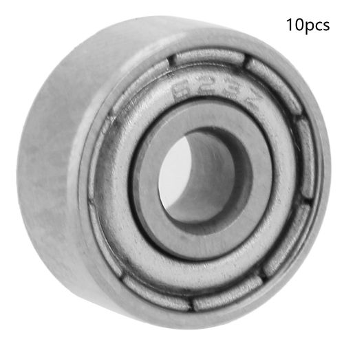 Roulements a billes a gorge profonde en acier, double face, etanches, diametre interieur 3/4/5/6 mm, diametre exterieur 10/13/16/19 mm (623-ZZ), 10 pieces