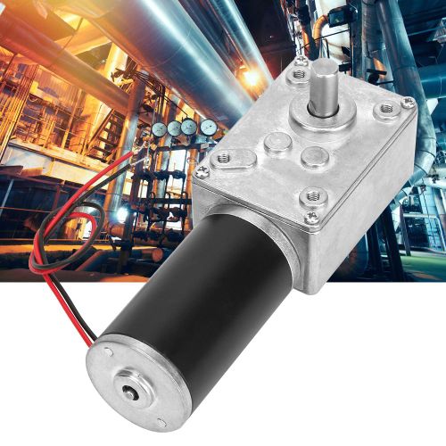 Moteur a engrenages a vis sans fin reversible, reducteur de vitesse, arbre de 8 mm, 24 V (12 tr/min)