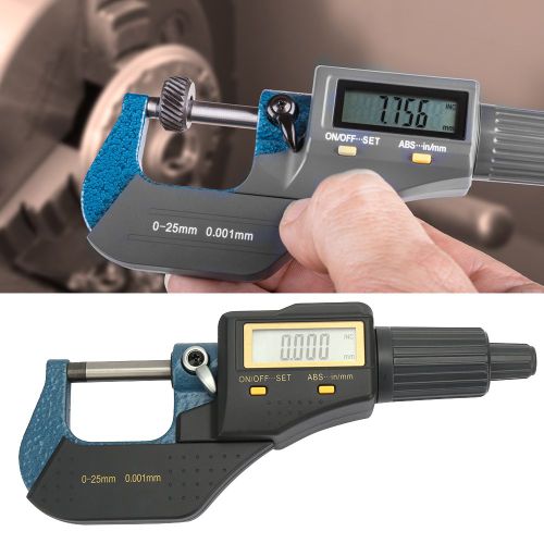 Micrometre numerique electronique de diametre exterieur 0 a 25 mm 0,001 mm