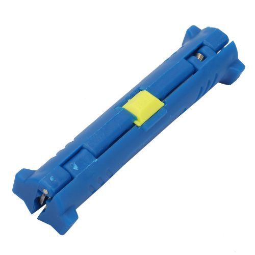 Pince a denuder electrique multifonction pour cables coaxiaux, type rotatif, coupe-fil (bleu)