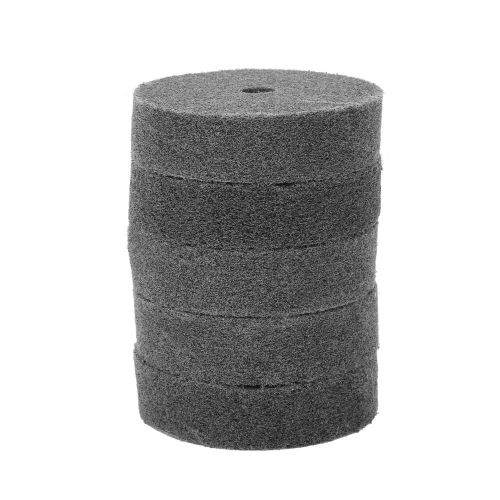 Kit de 5 brosses abrasives en fibre grise de 7,6 cm pour le polissage de l'acier inoxydable